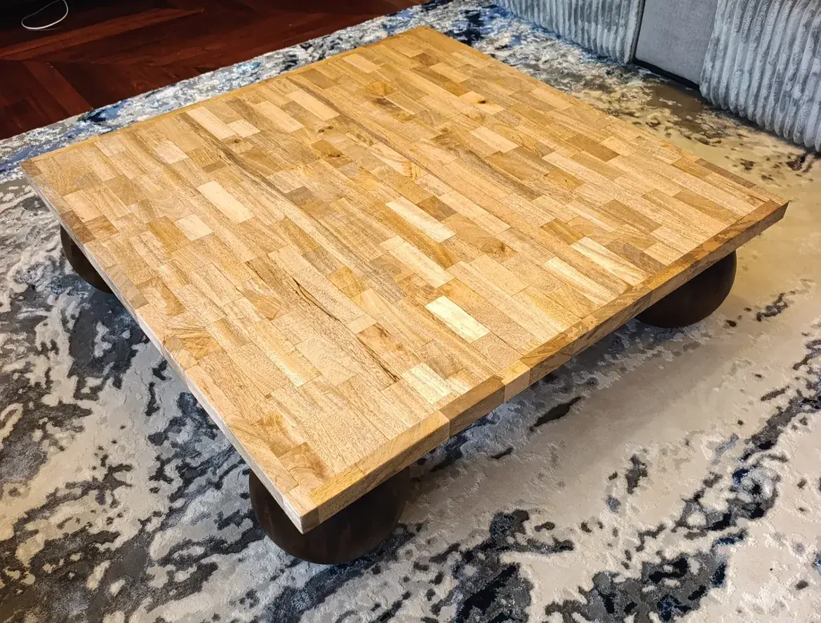 Brown Square Mahogany Coffee Table Nairobi Kenya - Image 2