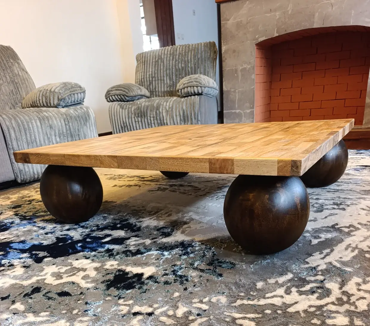 Brown Square Mahogany Coffee Table Nairobi Kenya - Image 3