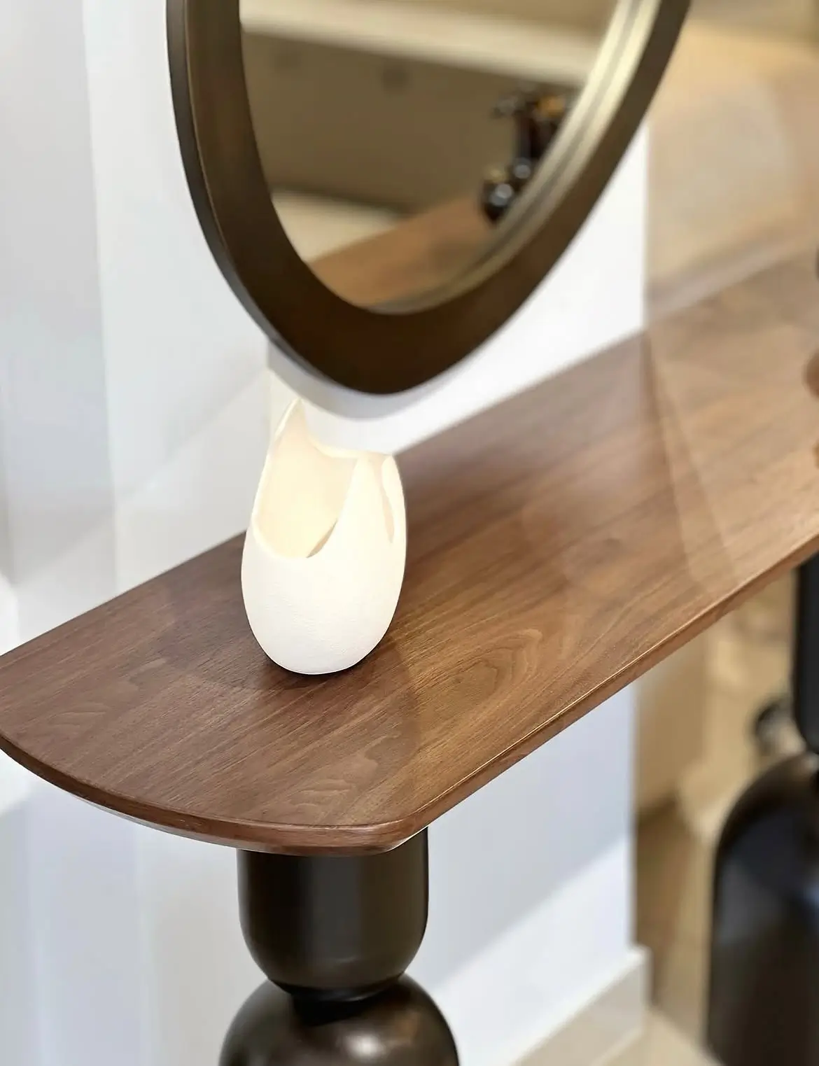 Brown-Top Sculptural Console Table Kenya - Image 2