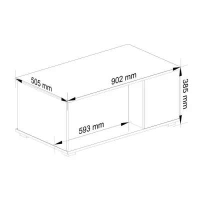 FERELIS White Coffee Table with Storage Kenya - Image 2