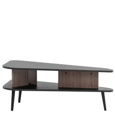 GRAPPA Storage Coffee Table Black & Brown Kenya - Image 2