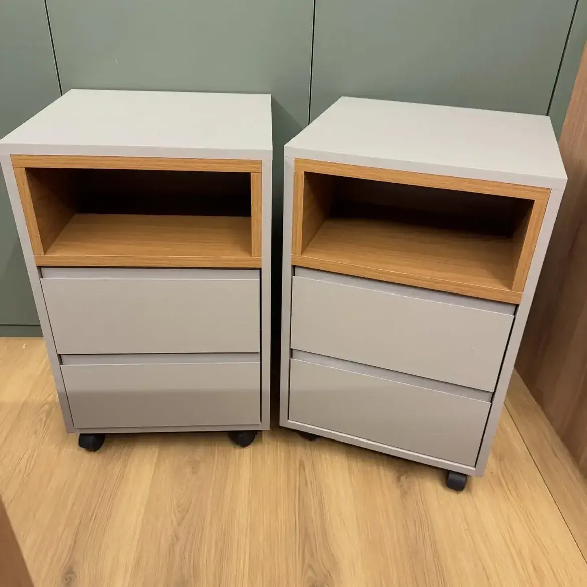 Grey 2-Drawer Mobile Office Pedestal Kenya - Image 3