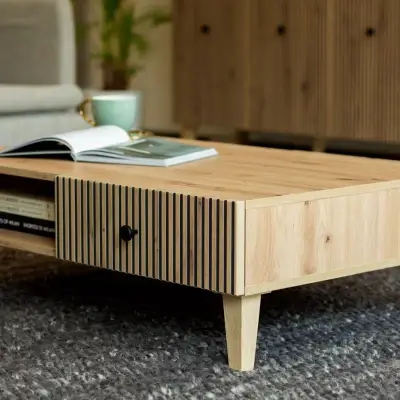Hewitt Artisan Oak Storage Coffee Table Kenya - Image 3