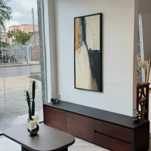 Laminated mahogany TV cabinet and matching coffee table in Kenya