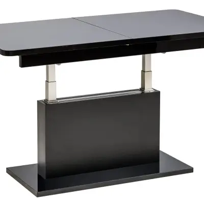 LELAND Black Extendable Height-Adjustable Coffee Table Kenya - Image 3