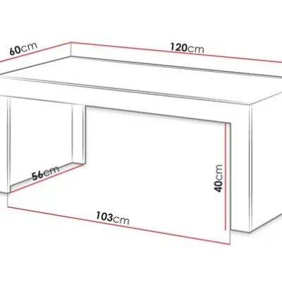 LINARES Wotan Oak Look Coffee Table Kenya - Image 2