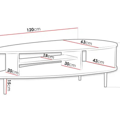 Mariko Two-Level Storage Coffee Table Kenya - Image 2