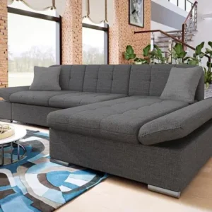 MARLA grey right corner sofa with adjustable armrests Kenya
