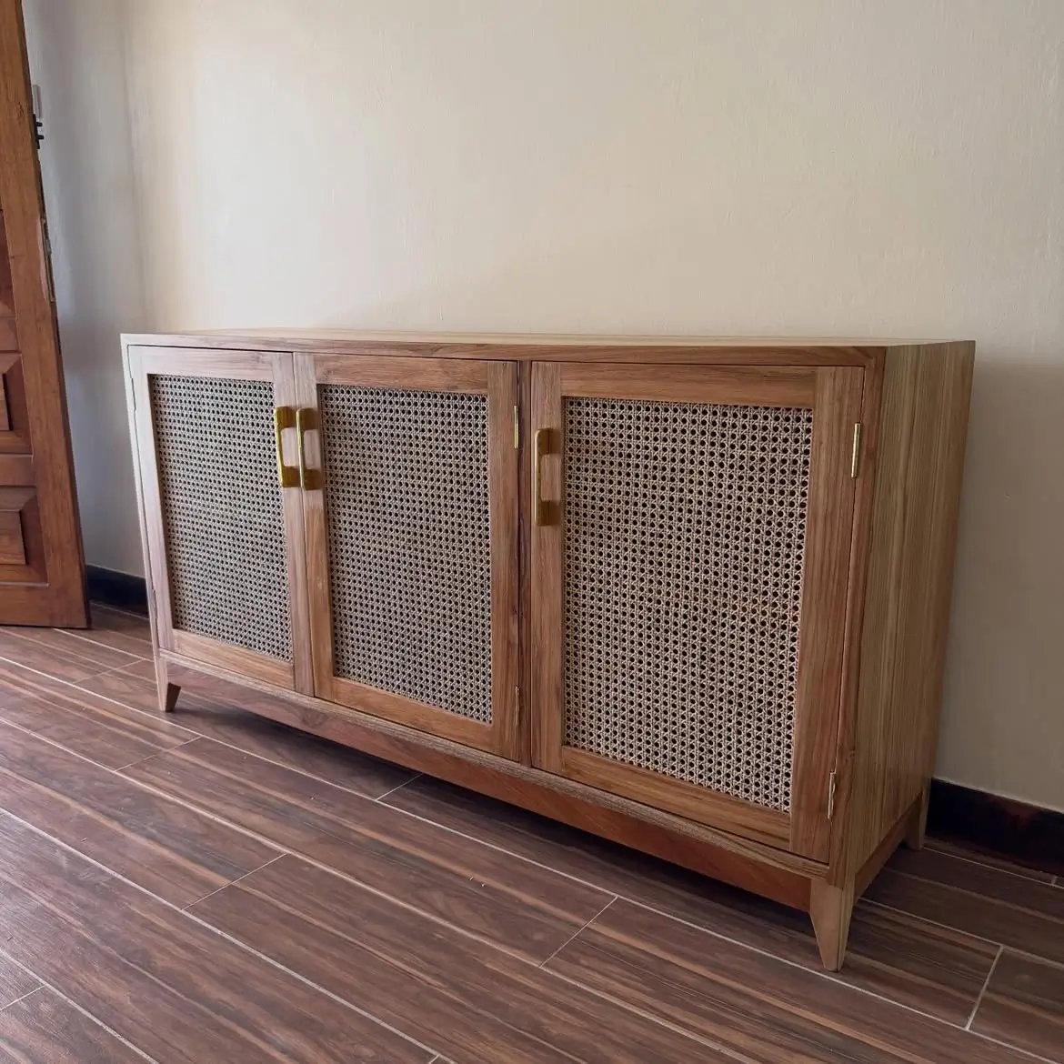 Natural Cane-Front Storage Sideboard Kenya - Image 2