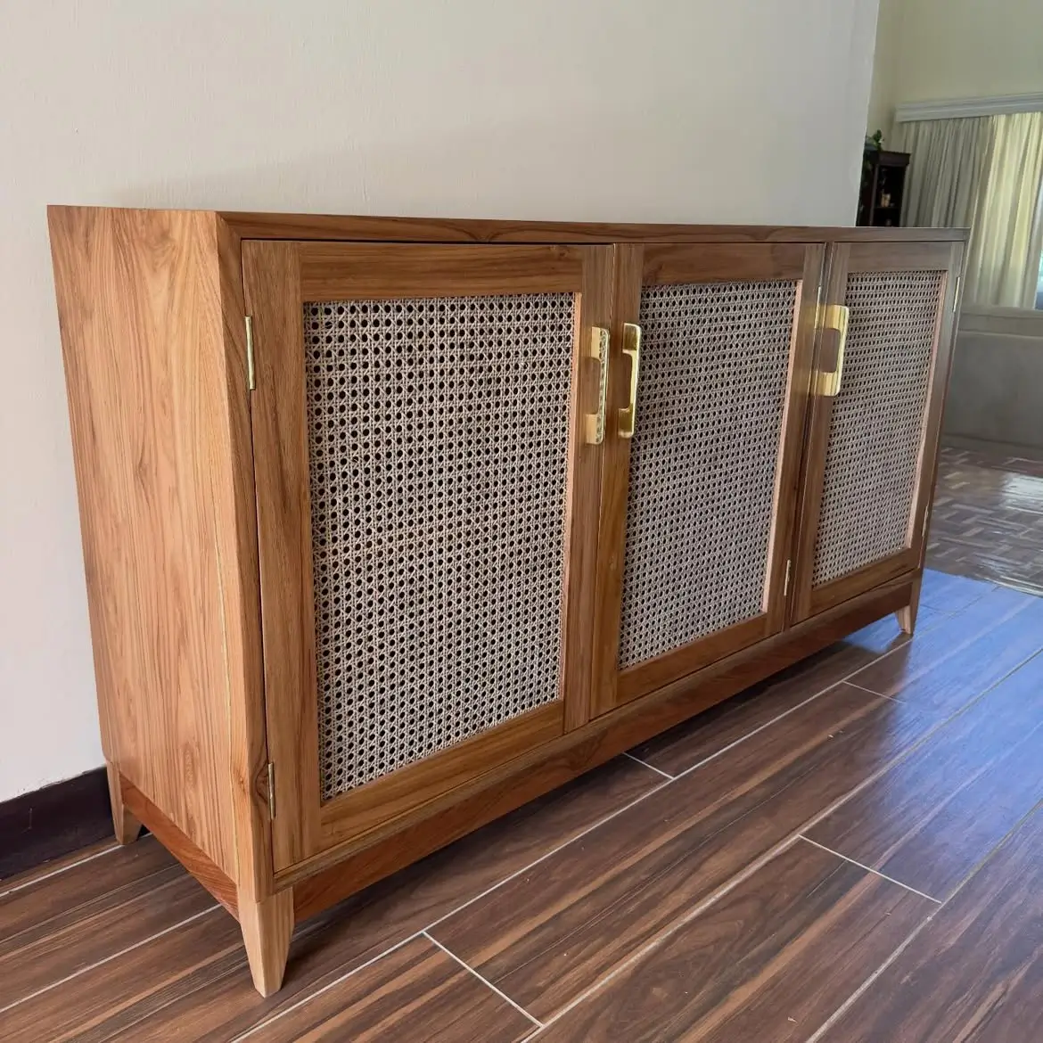 Natural Cane-Front Storage Sideboard Kenya - Image 3