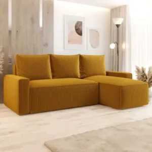 SOFTA mustard right corner sleeper sofa with storage Kenya