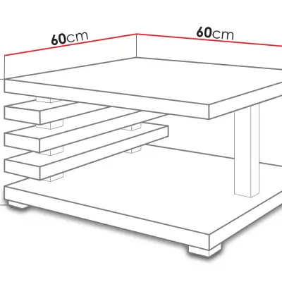 Storo White Square Storage Coffee Table Kenya - Image 3