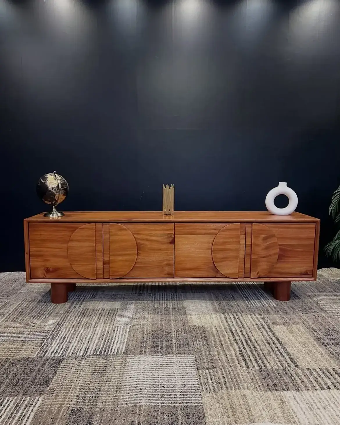 Wood-Look Entryway Console Table with Storage | Kenya - Image 3