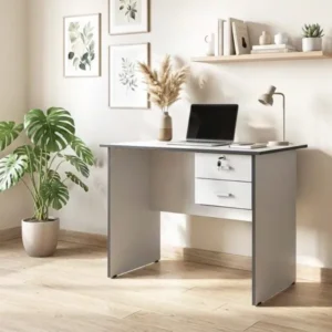 Monsoon 1.4M customized office desk with two drawers
