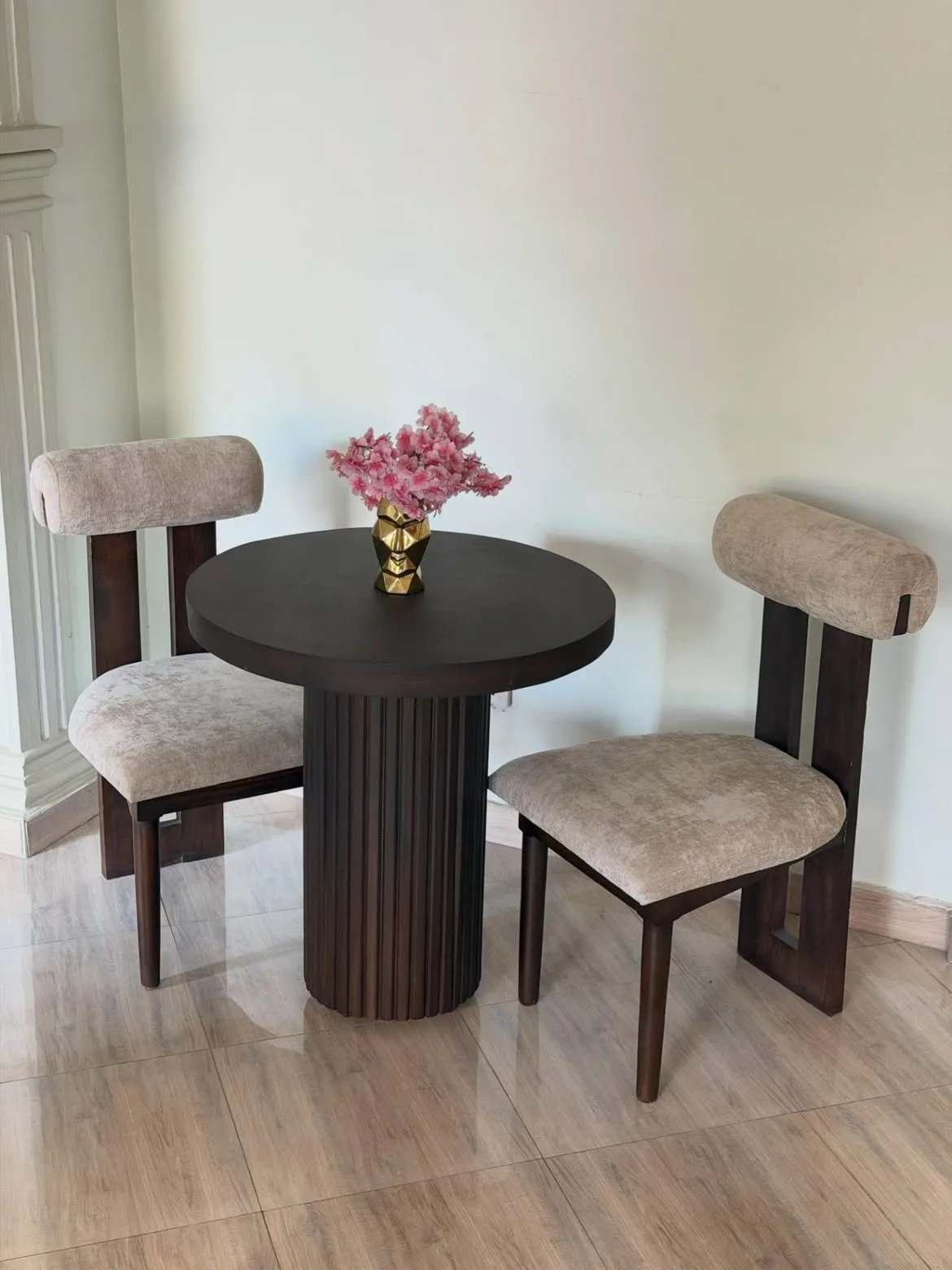 Monsoon Aldermere Mahogany Dining Set, 2-Seater, Round