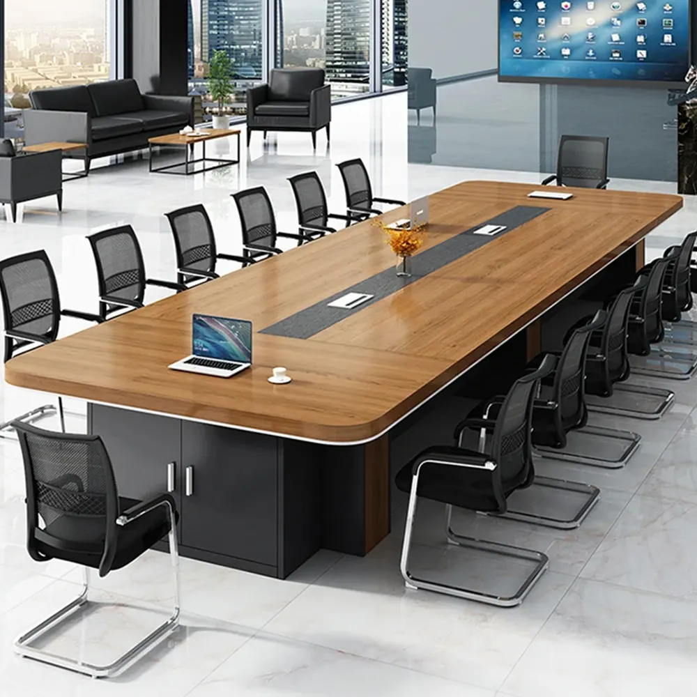 Monsoon Ashford 3M Executive Boardroom Table, Wood-Tone Kenya - Image 2