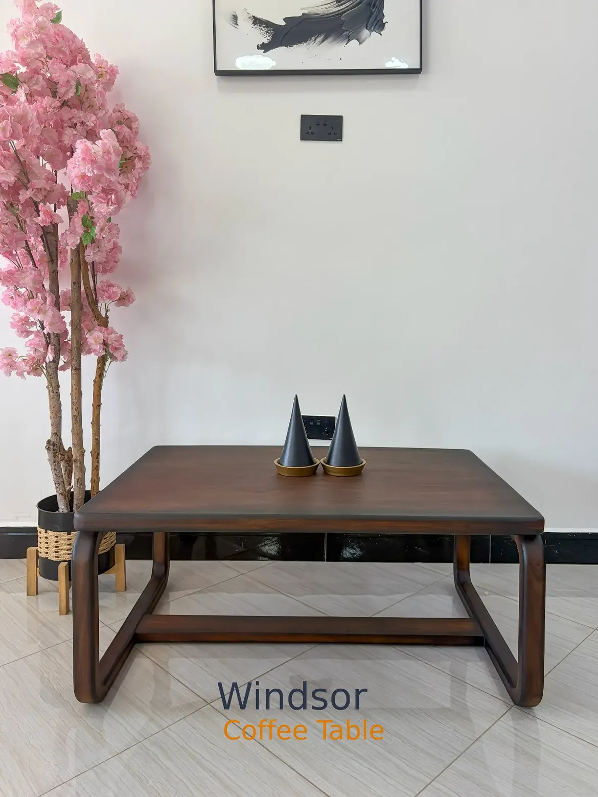 Monsoon Aspenbourne Coffee Table, Curved Loop Base, Kenya