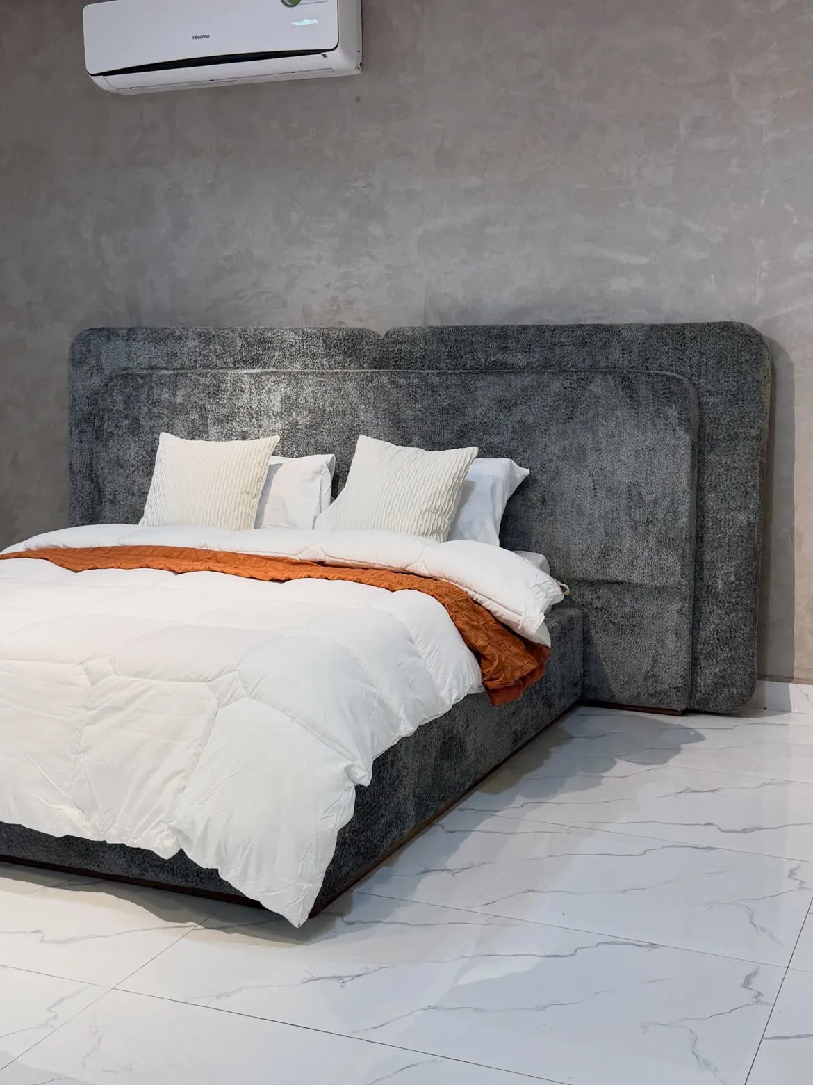 Monsoon Astoria Upholstered Bed, 6×6, Dark Grey - Image 2