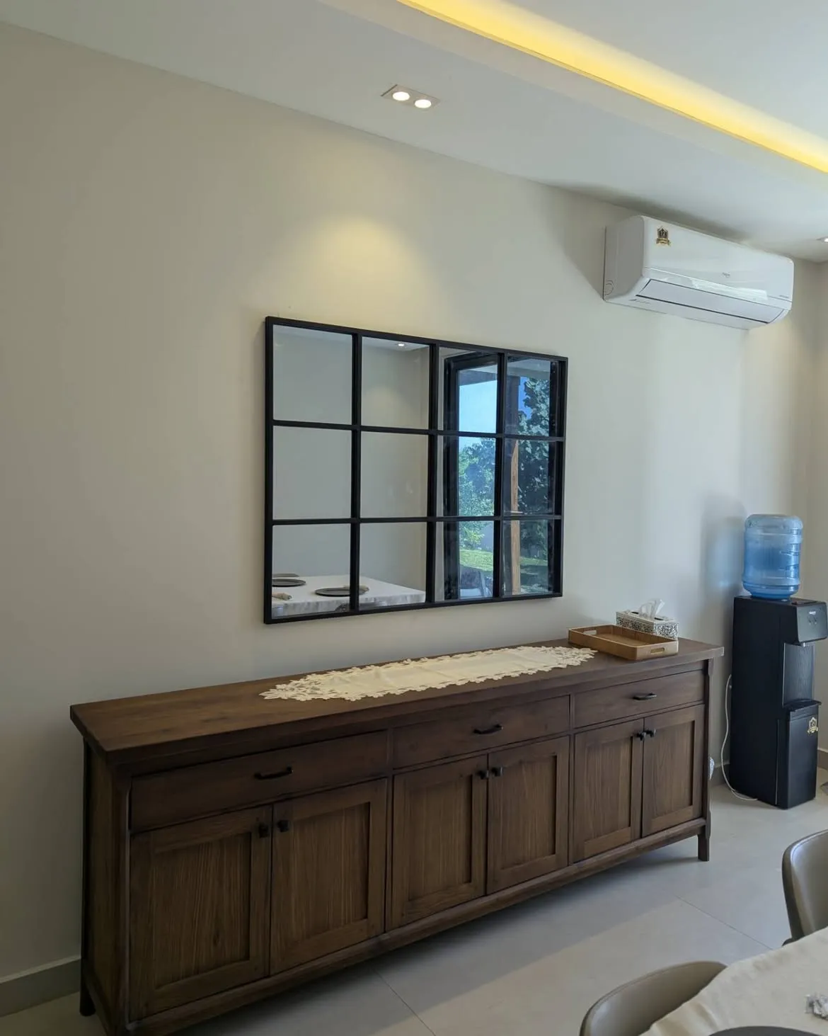 Monsoon Avery Mahogany Buffet Table, 250cm, Storage