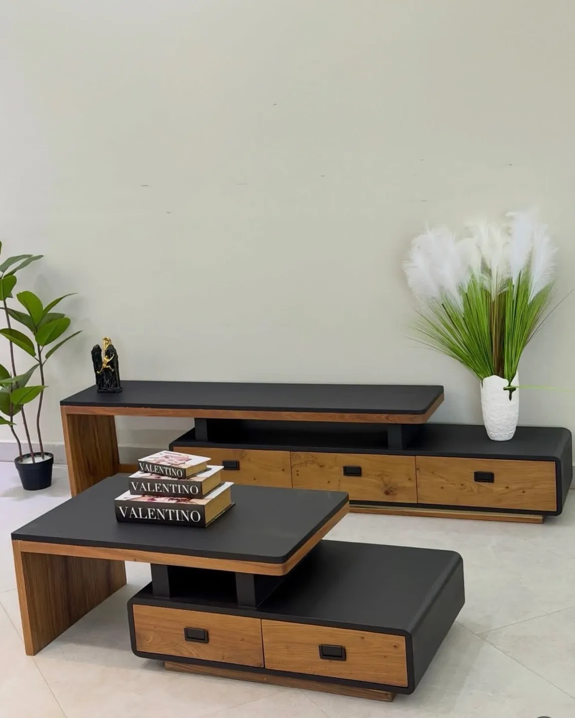 Monsoon Beechford TV Stand & Coffee Table Set, Two-Tone, Kenya