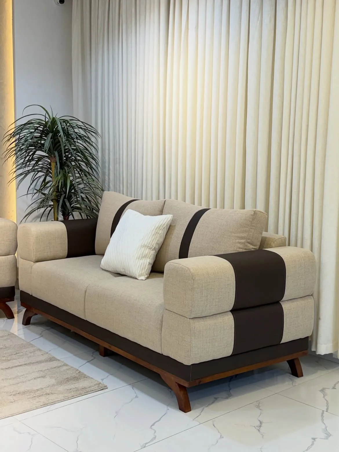 Monsoon Bexley 3+2 Sofa Set, Two-Tone Upholstery, Kenya - Image 2