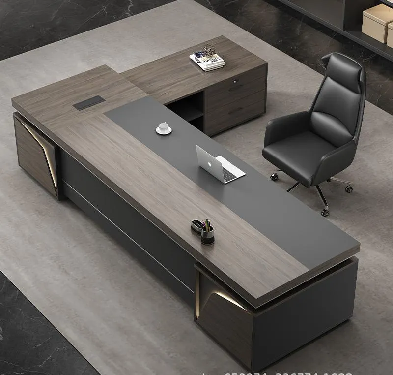 Monsoon Carrington 1.8M Executive Office Desk with Side Return, Kenya - Image 2