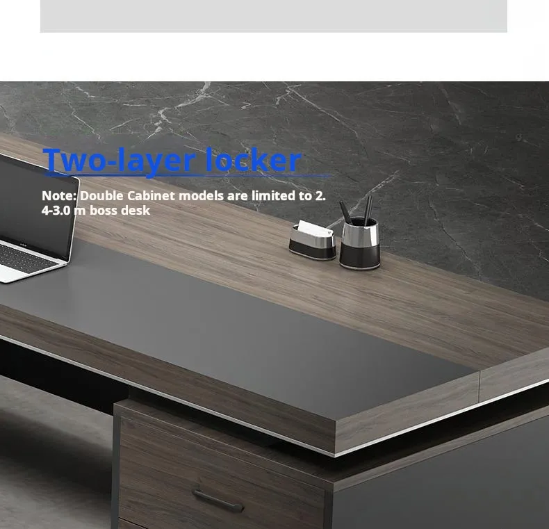 Monsoon Carrington 1.8M Executive Office Desk with Side Return, Kenya - Image 3