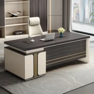 Monsoon Elmsford 1.2M executive office desk with integrated side storage