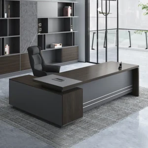 Monsoon Fairmont 1.6M dark executive office desk with storage