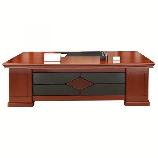 Monsoon Grantham 2M Executive Office Desk, Mahogany-Tone Kenya - Image 3