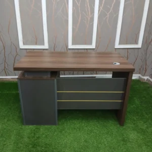 Monsoon Hartwell 1.2M executive office desk with walnut-tone worktop