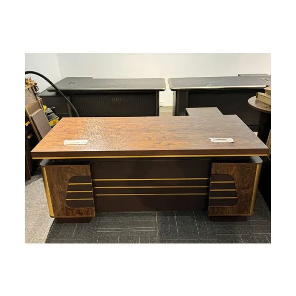 Monsoon Hawthorne 1.4M Executive Office Desk, Walnut Finish Kenya - Image 3