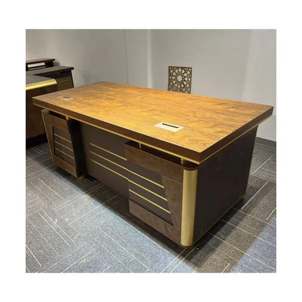 Monsoon Hawthorne 1.4M Executive Office Desk, Walnut Finish Kenya - Image 2