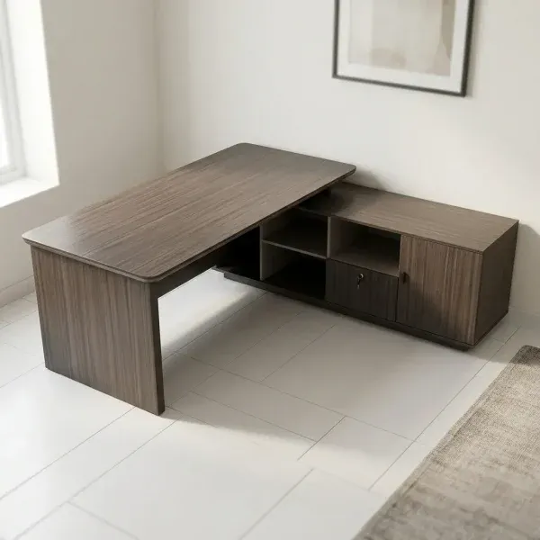 Monsoon Stratford 1.8M Executive Office Desk with Storage, Kenya - Image 3