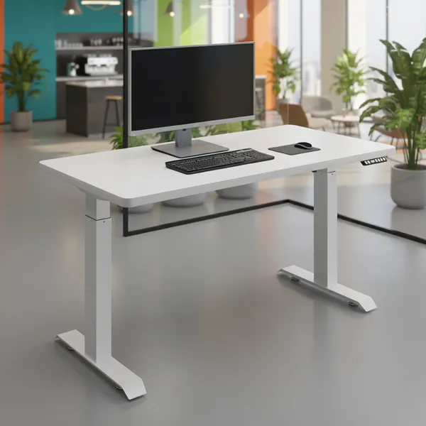 Monsoon Sutton White Electric Height Adjustable Office Desk, Kenya - Image 3